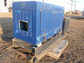 Stamford Generator On Skid c/w 240V, Phase 1, 42 Amps, 1800 RPM, 60 Hz, 3 Cyl Diesel w/ Storage Box and Contents *Note: Working Condition Unknown* (PL0843)