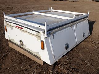 Truck Service Body Box c/w Top Rack, (4) Side Compartments, 80 In. x 6 Ft. x 2 Ft. (PL0895)