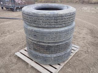 (3) Michelin 11R22.5 Tires, (1) Firestone 11R22.5 Tires (PL0965)