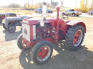 1938 McCormick-Deering W30 2WD Tractor c/w 4 Cyl, 3 Speed, Drawbar, Belt Pulley, 13.6-28 Tires, SN WB28872P *Note: Running Condition As Per Consignor, Hand Crank To Start* (PL0781)