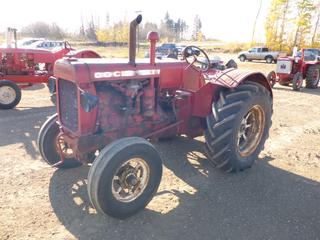 1943 Cockshutt 80 Standard 2WD Tractor c/w 4 Cyl, 4 Speed, 540 PTO, Drawbar, Belt Pulley, 14.9-26 Tires, SN 810430 *Note: Running Condition As Per Consignor, Hand Crank To Start* (PL0782)