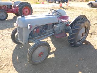 1948 Ford 8N 2WD Tractor c/w 4 Cyl, 23 HP, 4 Speed, 540 PTO, 3 Pt. Hitch, Drawbar, 11.2-28 Tires, SN 109561 *Note: Running Two Years Ago, May Need New Gas and Minor Work As Per Consignor* (PL0785)