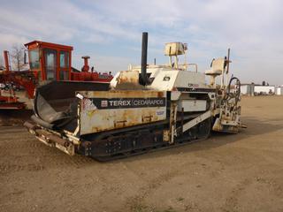 2007 Terex Cedarapids CR562 Paver c/w 6 Cyl. Diesel, 19 In. Rubber Tracks, Terex ST20E Electric Heated 9-16 Ft Screed, Remotes, Showing 5,513 Hrs, SN 60420 *Note: Needs Boost*