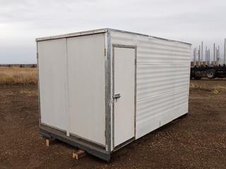 12 Ft. x 7 Ft. Insulated Storage Shed w/ 3 Doors