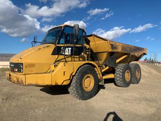2007 Caterpillar 730 Rock Truck C/w 23.5R25, A/C Cab, Electric Hood, Heated Box, Tailgate Showing 25,145 Hrs, SN CAT00730LB1M01217 *Located Off-Site Near Mayerthorpe, AB. For More Information Call Rich @ 780-222-8309*
