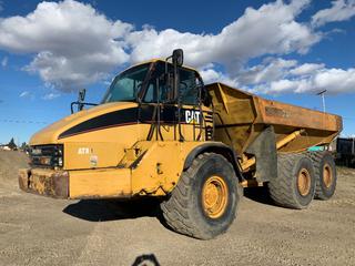 2005 Caterpillar 730 Rock Truck C/w 750/65R25, A/C Cab, Emergency Steering, Electric Hood, Heated Box, Showing 20,599 Hrs, SN CAT00730HAGF01494 *Located Off-Site Near Mayerthorpe, AB. For More Information Call Rich @ 780-222-8309*
