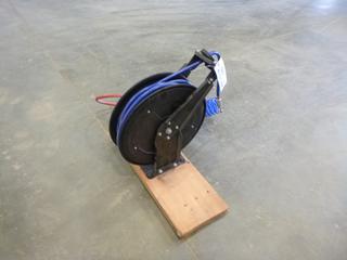 Hose  Reel w/ Air Compressor Hose and Extension Hose (H)