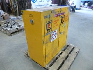 Fire Resistant Storage Cabinet For Flammable Liquid Containers, 19 In. x 44 In. x 46 In. (OS)