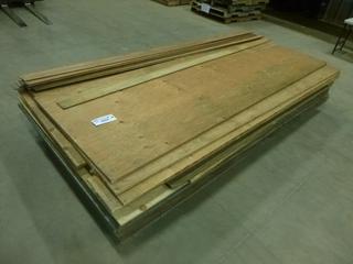 Qty of 3/4 In. Plywood C/w Assorted Other Sized Full and Half Sheets of Plywood (T-4-1)