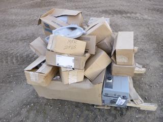 Qty of Assorted Electrical Parts and Light Covers