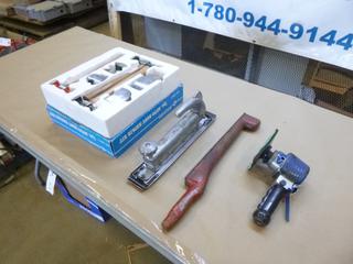 Qty of Assorted Tools Including Powerfist Sander, Ingersoll Rand Straight Sander, Westward Auto Body Repair Kit And More (C2)