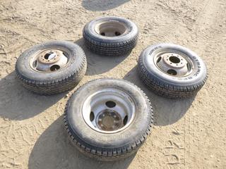 (2) Hankook Dynamic HT LT 215/85R16 Tires w/ Rims, (2) Hankook FR 04 LT 215/85R16 Tires w/ Rims