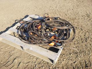 Qty of Tuff-Lift 5/8 In. Diameter Braided Steel Sling Wire w/ Choker Ends, Different Lengths, Ranges Up To 8-20 Ft.