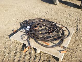 Qty of Tuff-Lift 1/2 In. Diameter Braided Steel Sling Wire w/ Choker Ends, Different Lengths, Ranges Up To 10-20 Ft.