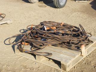 Qty of Tuff-Lift 3/4 In. Diameter Braided Steel Sling Wire w/ Choker Ends, Different Lengths, Ranges Up To 8-20 Ft.