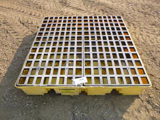 Justrite Spill Pallet, Fits Four Drums (Row 3)