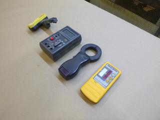 Qty of Misc. Items Includes (1) David White Electronic Laser Detector, (1) RCC319 Insulation Tester, (1) Rod-Eye Mini Detector and (1) Amprobe Clamp Meter ACD-1 (E-1)