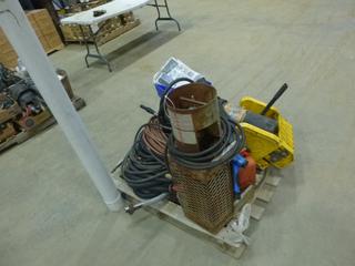 Propane Heater w/ Regulator, Qty of Misc. Items Includes Purge Gas Hose, Suction Hose, Jerry Can, Suit Bags and More (R-5-3)