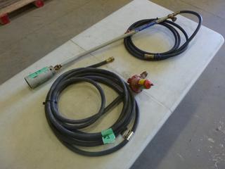 Propane Hose w/ Regulator C/w Tiger Torch w/ Hose (F-1)