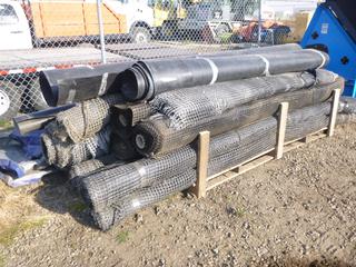 **LOCATED OFFSITE** Qty of Nylon Matting, Various Lengths From 9 Ft. To 13 Ft. Wide, (4) Nylon Rolls, Various Lengths & Widths *Note: Buyer Responsible For Loadout, This Item Is Located @ 7290 18 St, Edmonton, AB, For More Info Contact Chris @ 587-340-9961*