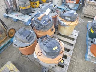 (5) Shop Vacs, Various Sizes *Note: No Hoses*