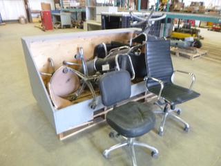 Qty of Office Chairs *Note: Some Cracking on Chairs* (Z)