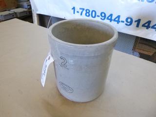 Antique Medalta Potteries Ltd. 2 Gallon Crock (Upstairs)