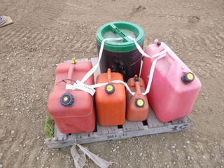 Qty of Jerry Can, Assorted Sizes from 4L to 25L C/w 1.5L Water Jug