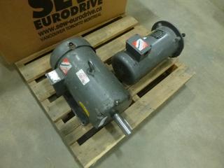 (1) Baldor Standard-E 7.5 HP Electric Motor, (1) Baldor Standard-E 3 HP Electric Motor (R31)