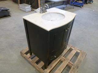 Vanity w/ Sink, 30 In. x 22 In. x 34 1/2 In. (S-1-2)