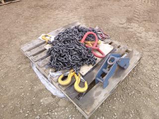 (2) Sets of Lifting Chains, Beam Clamp Lifting Devices (OS)