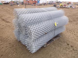 Approx. 370 Ft. of 2 1/4 In. x 9 Gauge x 84 In. Galvanized Knuckle - Barb Wire Chain Link (YN-02)