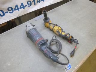 DeWalt 5 In. - 6 In. Angle Grinder , 120V, 13A, (1) Bosch  Grinder, 120V, 15A, 60 Hz  *Note: Bosch Grinder Working Condition Unknown* (F-2)