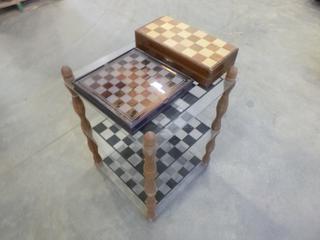 3 Dimension Chess Board and (2) Other Chess Sets (H)