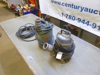 Tsurumi Sump Pump C/w Sump Pump of Unknown Brand * Note: Working Condition Unknown * (B-1)