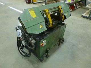 Siloma Band Saw, OL260M 10 In. Hydraulic Band Saw C/w Extra Blade, 3 Phase * Note: Running Condition Unknown * (H)