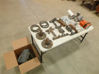 Qty of Misc. Items Includes Valve Gasifier Gas Regulator, Misc. Valves, (2) Bags of Pipe Hanger Clamp and Qty of Flat Wheel Spaces (S-2-3)