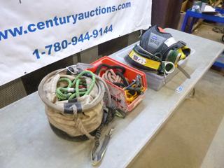 Assortment of Ropes, Chains, Harnesses C/w Hard Hat (M22)