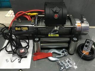 Unused Heavy Duty 12,000Lbs Wireless Winch **Located Offsite At 15222 135 Ave, Edmonton Call Chris For More Information 587-340-9961**