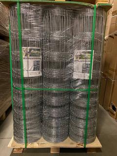 (8 Rolls) Unused 330 Ft. x 4 Ft. Animal Field Fence **Located Offsite At 15222 135 Ave, Edmonton Call Chris For More Information 587-340-9961**