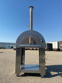 Unused Model HPO01S-1 Stainless Steel Wood Burning Pizza Oven **Located Offsite At 15222 135 Ave, Edmonton Call Chris For More Information 587-340-9961**