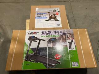 Unused Xtreme Fitness Model S7AT Folding Treadmill & Model JTF612 Spin Bike **Located Offsite At 15222 135 Ave, Edmonton Call Chris For More Information 587-340-9961**