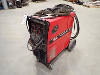 Lincoln Electric Power MIG 255 MIG Welder c/w Input 230/460/575V, 1 Ph, 47A/24A/19A, Output 145A/26V at 100% Duty Cycle, Prince Xtra-Lite Push/Pull Welding Torch, SN U1010507211 (S12)
