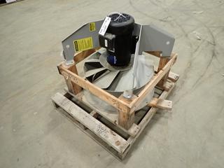 Unused Daltec OEROCMF560NP575FN Process Fan, 5 HP, 575V, 60Hz, 5.3A, SN 18768/80026-844-04 (P32)