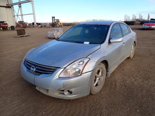 2011 Nissan Altima Sedan c/w 2.5L, A/T, A/C, P225/60R16 Tires, Showing 317,227 Kms, VIN 1N4AL2AP3BC101706 *Note: Weak Battery, Front and Rear Bumper Damaged, Windshield Needs To Be Reset* 