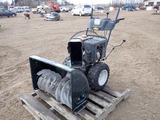 Yard Works 30 In. Snow Blower c/w 357cc OHV, Remote Chute Control, Pull To Start *Note: Good Working Condition As Per Consignor* (PL0170B)