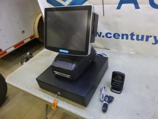 Unused Pioneer Cyprus POS All-In-One POS Terminal C/w All Cables, Barcode Reader and Cash Box, 100-240V, 2A, 50-60Hz (N-3-2)