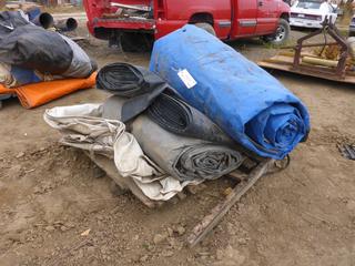 Qty Of Assorted Size Tarps **Located Offsite at 21220-107 Avenue NW, Edmonton, For More Information Contact Richard at 780-222-8309**