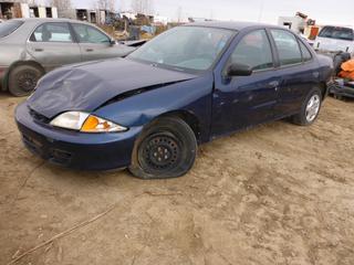 2001 Chevrolet Cavalier 4-Door Sedan C/w 2.2L, A/T. VIN 3G1JC52481S121726 *Note: Damaged, Running Condition Unknown* **Located Offsite at 21220-107 Avenue NW, Edmonton, For More Information Contact Richard at 780-222-8309**