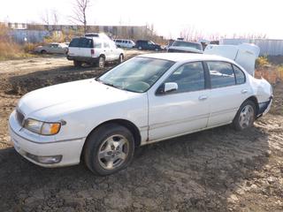 1999 Infiniti i30 4-Door Sedan C/w 3.0L V6, A/T VIN JNKCA21A7XT761273 *Note: Damaged, Running Condition Unknown* **Located Offsite at 21220-107 Avenue NW, Edmonton, For More Information Contact Richard at 780-222-8309**
